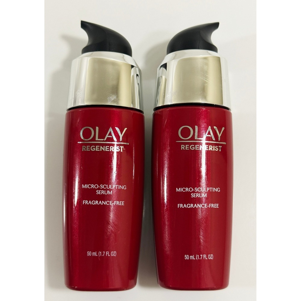 Olay Micro-Sculpting Serum Women 1.7 oz Red Fragrance-Free Regenerist Anti-Aging